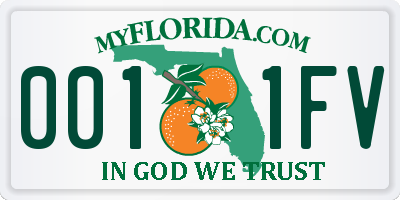 FL license plate 0011FV