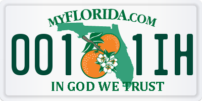 FL license plate 0011IH