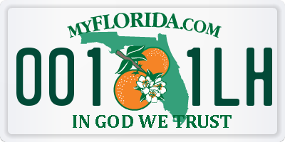 FL license plate 0011LH