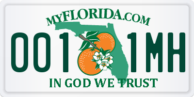 FL license plate 0011MH