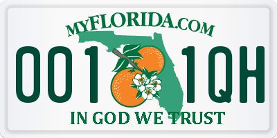 FL license plate 0011QH
