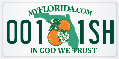 FL license plate 0011SH