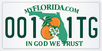 FL license plate 0011TG