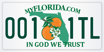 FL license plate 0011TL