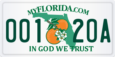 FL license plate 0012OA