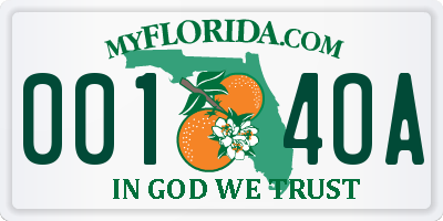 FL license plate 0014OA