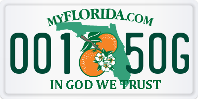 FL license plate 0015OG