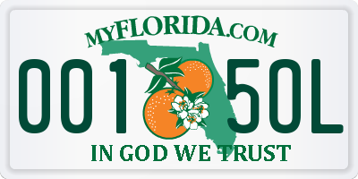 FL license plate 0015OL