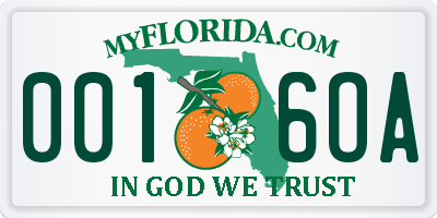FL license plate 0016OA