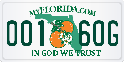 FL license plate 0016OG