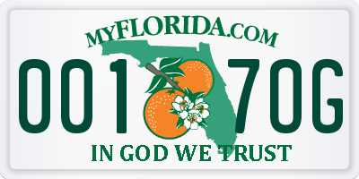 FL license plate 0017OG