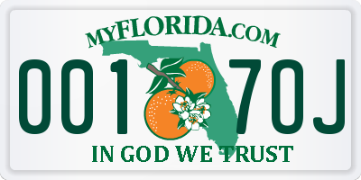 FL license plate 0017OJ