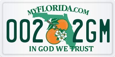 FL license plate 0022GM