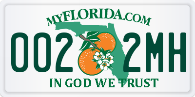 FL license plate 0022MH