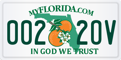 FL license plate 0022OV