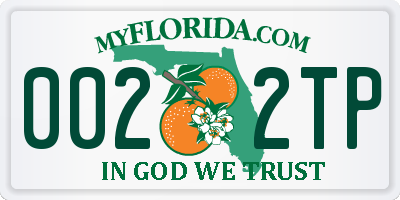 FL license plate 0022TP