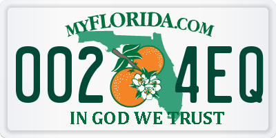 FL license plate 0024EQ