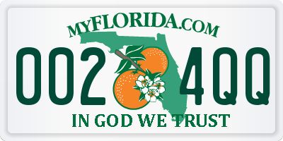FL license plate 0024QQ