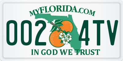 FL license plate 0024TV