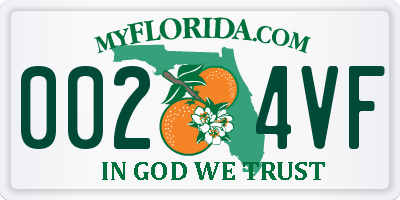 FL license plate 0024VF