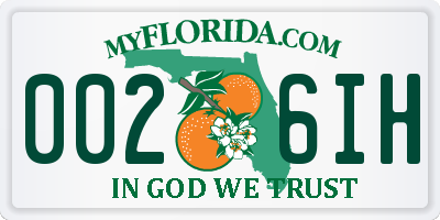 FL license plate 0026IH