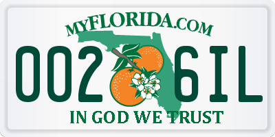 FL license plate 0026IL