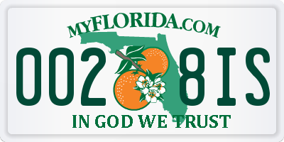 FL license plate 0028IS