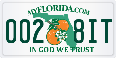 FL license plate 0028IT