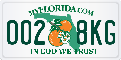 FL license plate 0028KG
