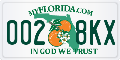 FL license plate 0028KX
