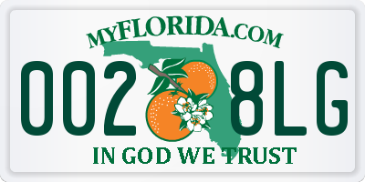 FL license plate 0028LG