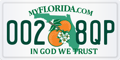 FL license plate 0028QP
