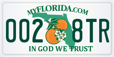 FL license plate 0028TR