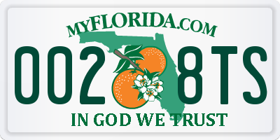FL license plate 0028TS