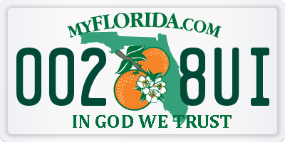 FL license plate 0028UI