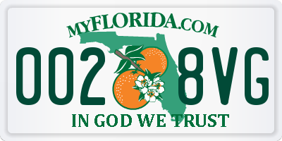 FL license plate 0028VG