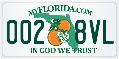 FL license plate 0028VL