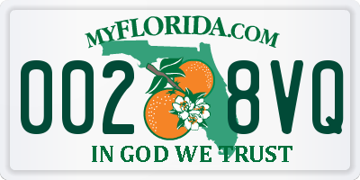 FL license plate 0028VQ