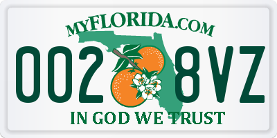 FL license plate 0028VZ