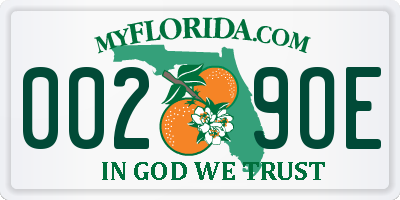 FL license plate 0029OE