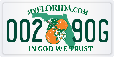 FL license plate 0029OG