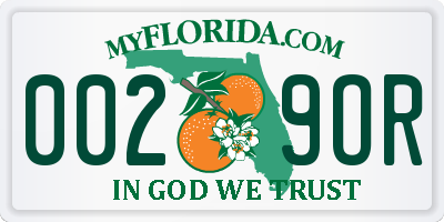 FL license plate 0029OR
