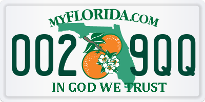 FL license plate 0029QQ