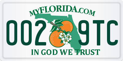 FL license plate 0029TC