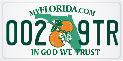FL license plate 0029TR