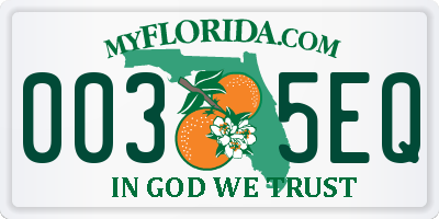 FL license plate 0035EQ