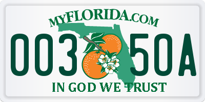 FL license plate 0035OA