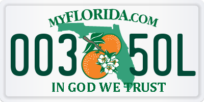 FL license plate 0035OL