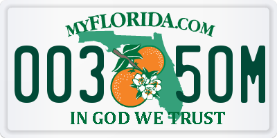 FL license plate 0035OM