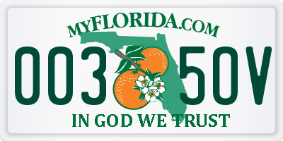 FL license plate 0035OV